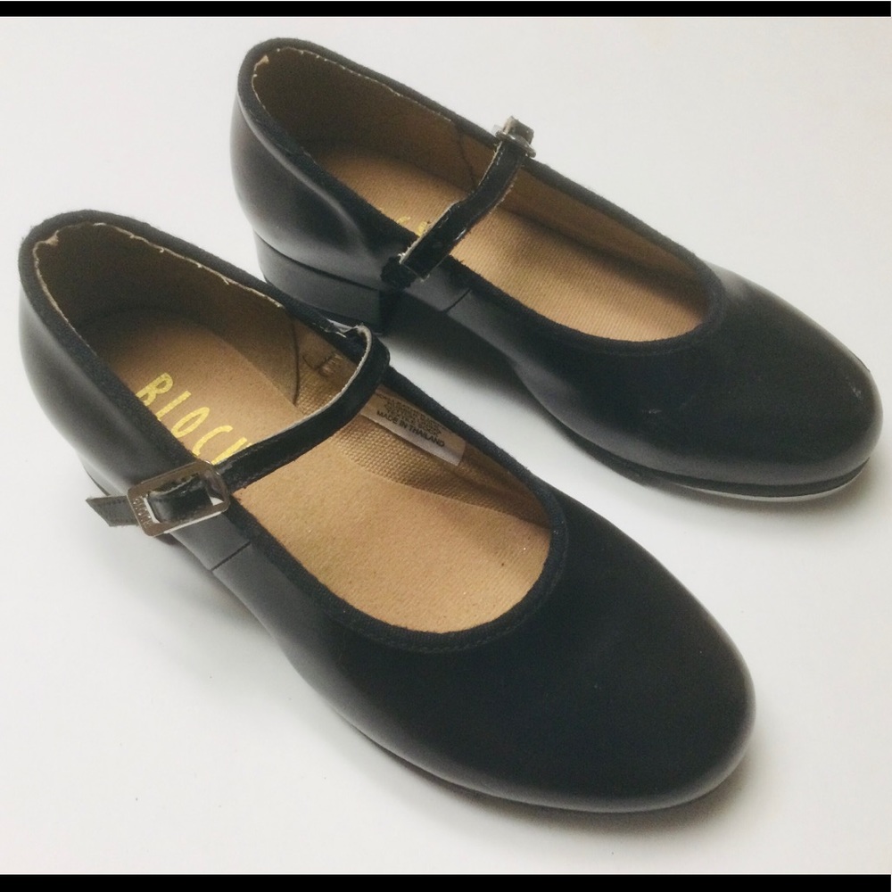 BLOCH - YOUNG GIRLS - SIZE 13 - BLACK - MARY JANE - TAP DANCE SHOES